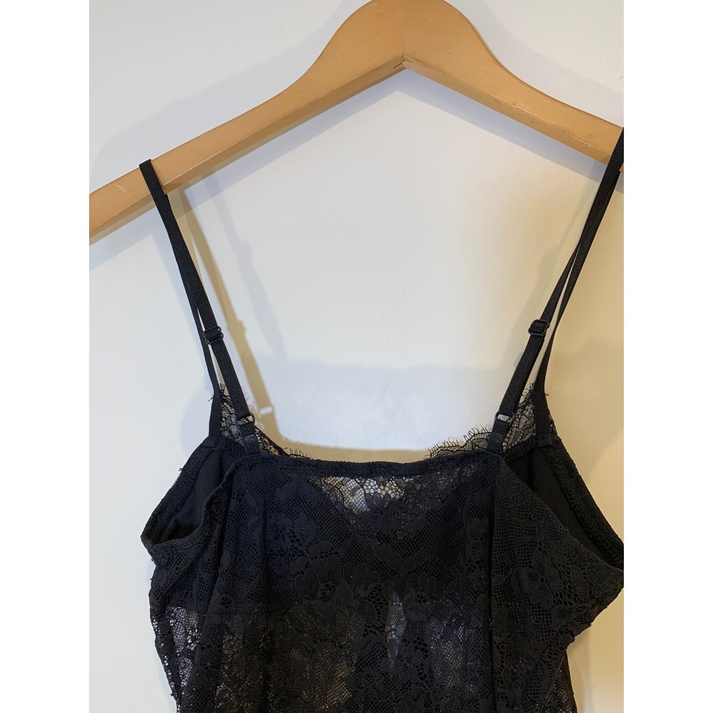 Whimsigoth Floral Lace Slip Dress S Sheer Coquette‎ fairy grunge Romantic Women - Picture 7 of 7